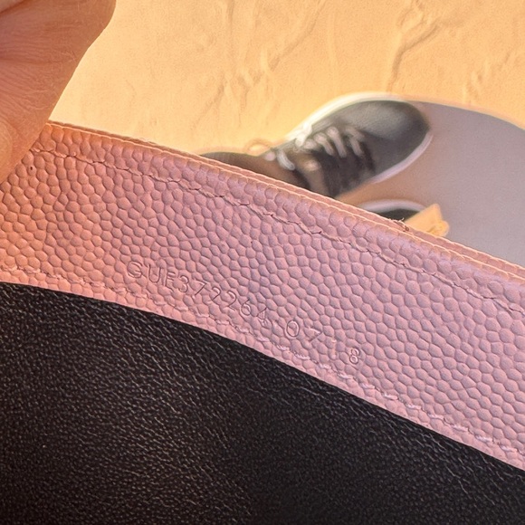 Yves Saint Laurent Pink Quilted Wallet with Gold Chain Crossbody Bag - Picture 11 of 12